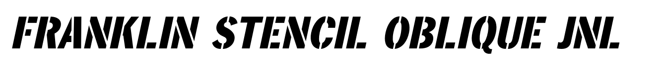 Franklin Stencil Oblique JNL image